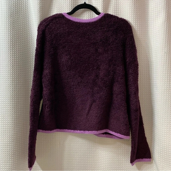 NWOT AT Fuzzy Sweater Jacket - Picture 3 of 6